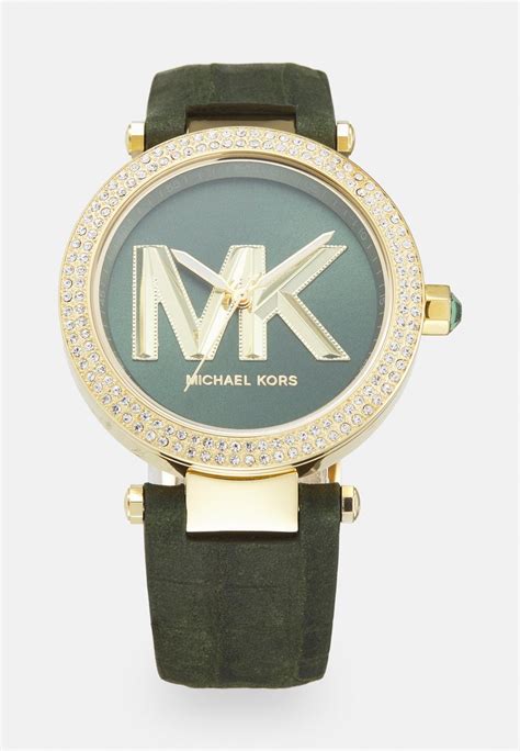 michael kors horloge groen|Michael Kors green tone.